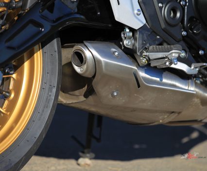 Awesome looking stock exhaust.