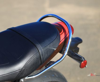 Classic chrome Z passenger bar.