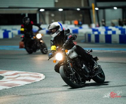 Royal Enfield had planned a 6-hour night ride. Yes, that’s right, 6-hours through the heart of Bangkok and out into the edges commencing at 9pm, followed by a track session at an outdoor go-kart track.