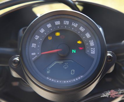 Analogue dash with LCD screen.