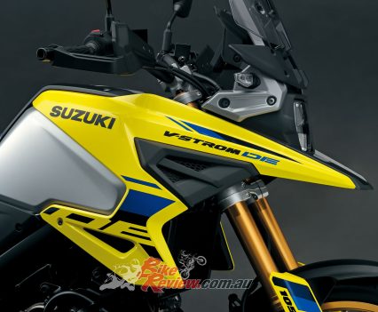 Fully adjustable 43mm KYB USD forks.