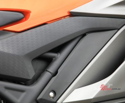 Luca noted that there were some vibrations through out the bike while at high RPM.