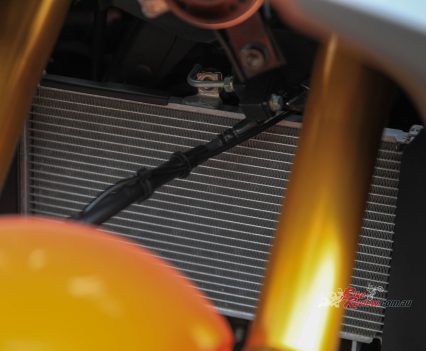 Massive, hidden radiator.