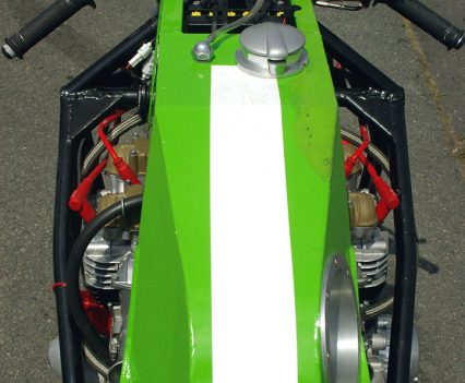 The frame is quite narrow yet the Z1 engine takes up most of the width.