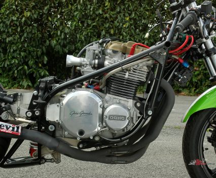 The cylinder head could even be lifted off with the engine still in the frame.