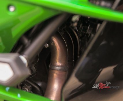 The headers are a work of art, only just peeking through the fairing.