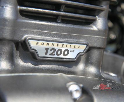 Famous Bonneville 1200 powerplant.