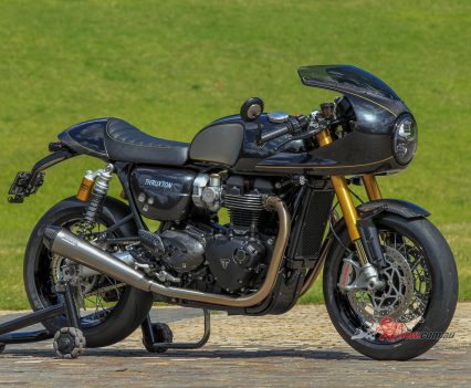 The Triumph Thruxton TFC isn't just a stock Thruxton 1200 with a special badge. Triumph gave it a spec'd up engine and some seriously premium equipment.