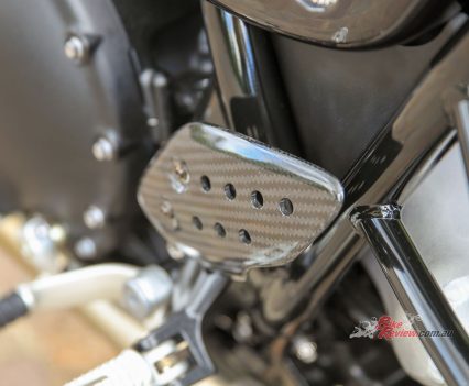 Carbon-fibre everywhere you look...