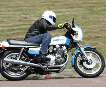 Imagine winning at Daytona on this machine! The size and weight would have us out of breath by lap one...