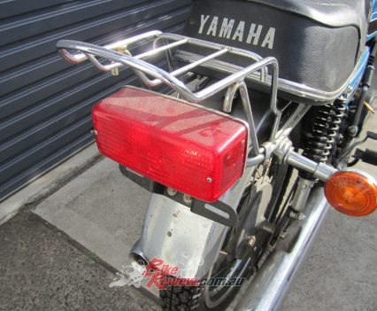 Even sporty bikes like the RD came with practical rack, large pillion space and pegs. Bikes were used daily not just for weekends.