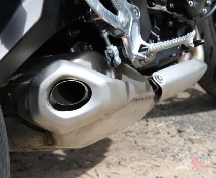 Stainless steel silencer.