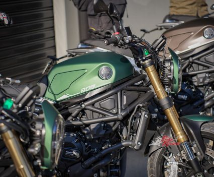 Trellis steel frame.