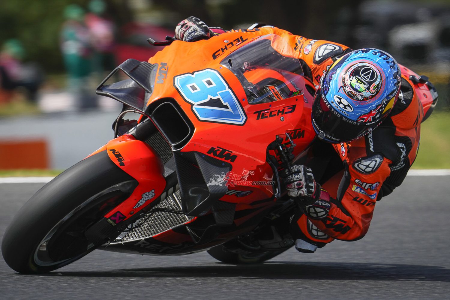 While tyre issues ultimately shuffled him back at the Australian round, he gave the fans plenty to cheer about in the final stages of the race by blasting past Maverick Vinales to secure a deserved point.