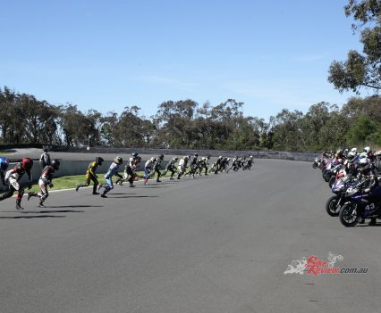 A mad dash for the bikes! We got a blistering start to snatch first, Keo fought straight back to take control of the race.
