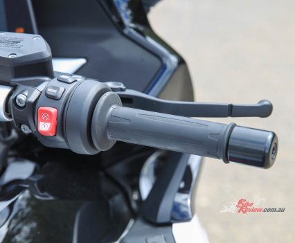 Right hand controls.