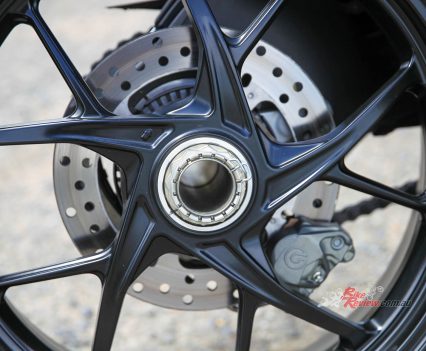 245mm disc, two-piston caliper.