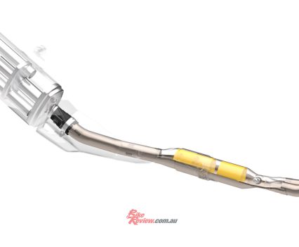 2-into-1 exhaust system.