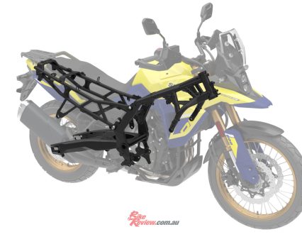 Using the engine as a stressed element to keep the weight down.