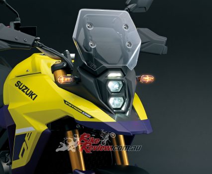 Stacked LED headlight.