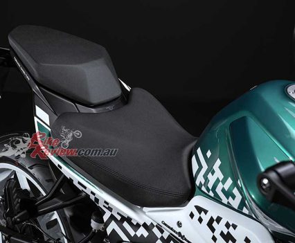 Sporty seating position.