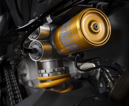 Öhlins suspension.
