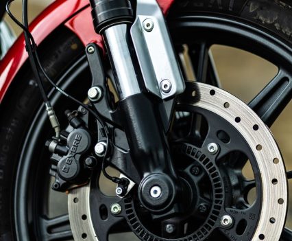 High spec brakes and suspension.