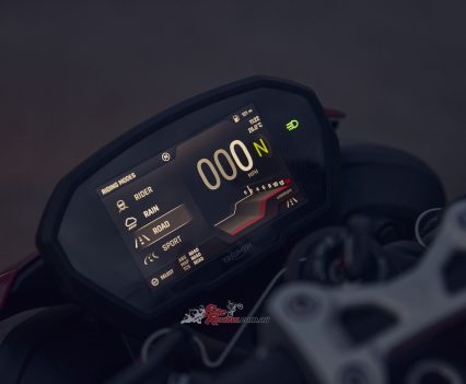 5in TFT instruments on the RS & Moto2 Edition.