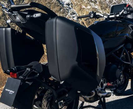 30-litre lockable hard side cases are fitted as standard - ideal for long distance touring.