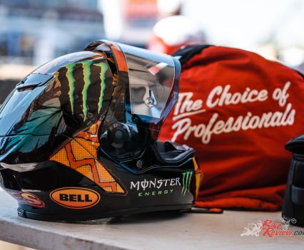 Carlin Dunne Bell Race Star DLX Flex Helmet.