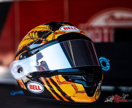 Carlin Dunne Bell Race Star DLX Flex Helmet.