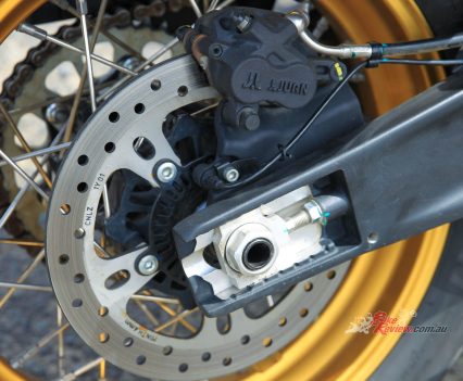 The rear brakes are OK too, enough for the job.