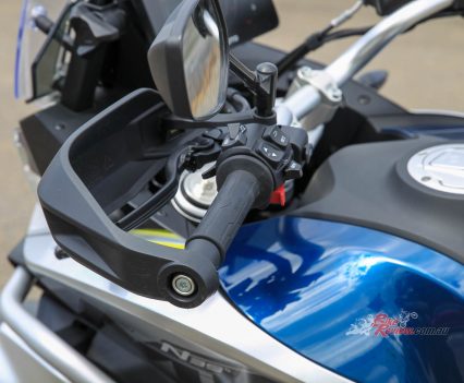 Cruise control, hand guards, neat levers.