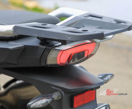 Luggage rack, LED lights.