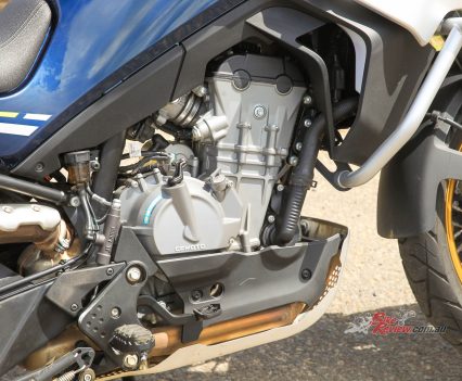 Smooth parallel twin engine that is now improved with better fuel mapping.