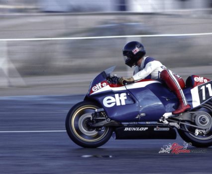 "A problem associated with carbon discs is that they hardly work at all when cold, a fact I almost discovered the hard way when I gripped the brake at the end of the Mistrale straight on my first lap." said Alan.