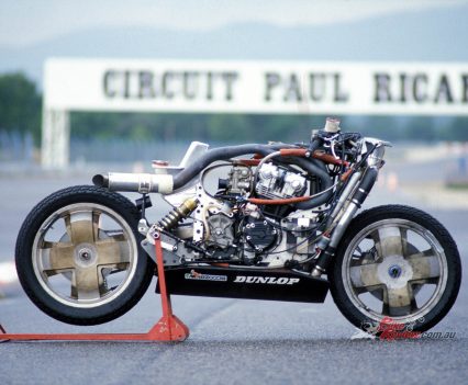 Strange looking bike from the side...