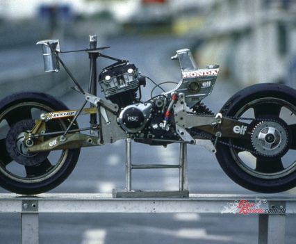 You can see just how little the frame makes up the bike.