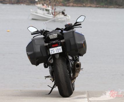 The panniers are quality, easy to remove, lockable and narrow enough to not impede CBD riding.