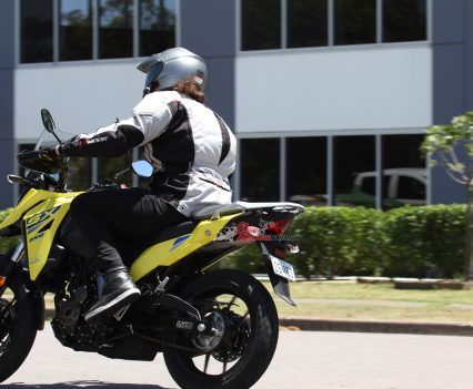 The V-STROM 250SX is available now online for $5490 MSRP ($6490 Ride Away),stock is estimated to arrive locally in March 2023.