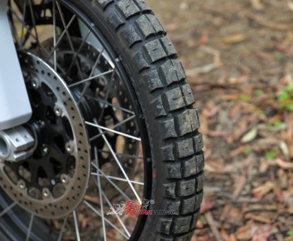 21in front wheel with Pirelli Scorpion Rally STR.