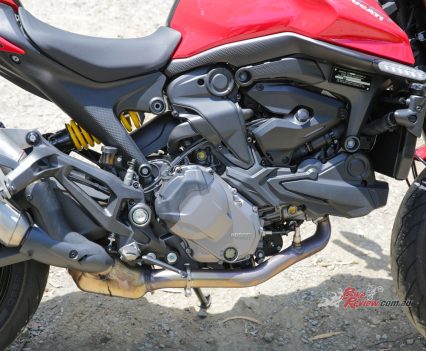 No cool header pipes like the past years.