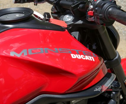 That same "Monster" badge is still prominent on the 2022.