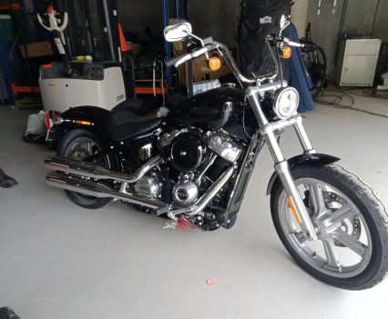 Dual-bending valve front suspension.