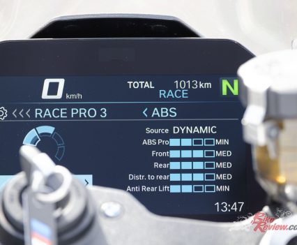 Ever impressive BMW Motorrad assist system.