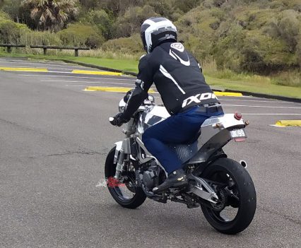 "The ride position is extreme to say the least and to be honest, I was glad I was only going for a short spin, because of the weight it put on my wrists and my leg position from the rearsets."