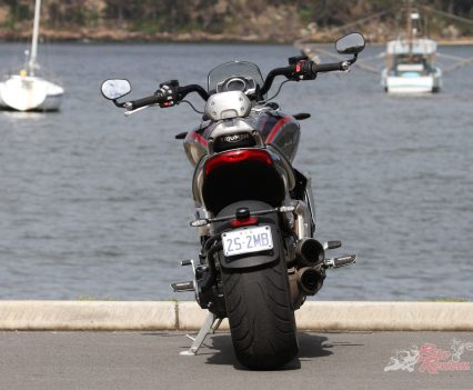 You have to be pretty game to split through traffic on it!