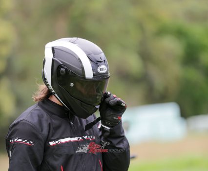 Zane swapped the smoked visor on straight away!