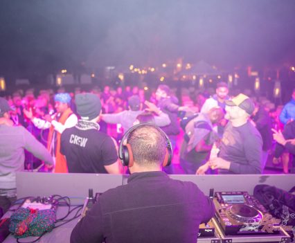 A fitting party at a wild launch.