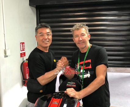 Catching up with Troy Bayliss.